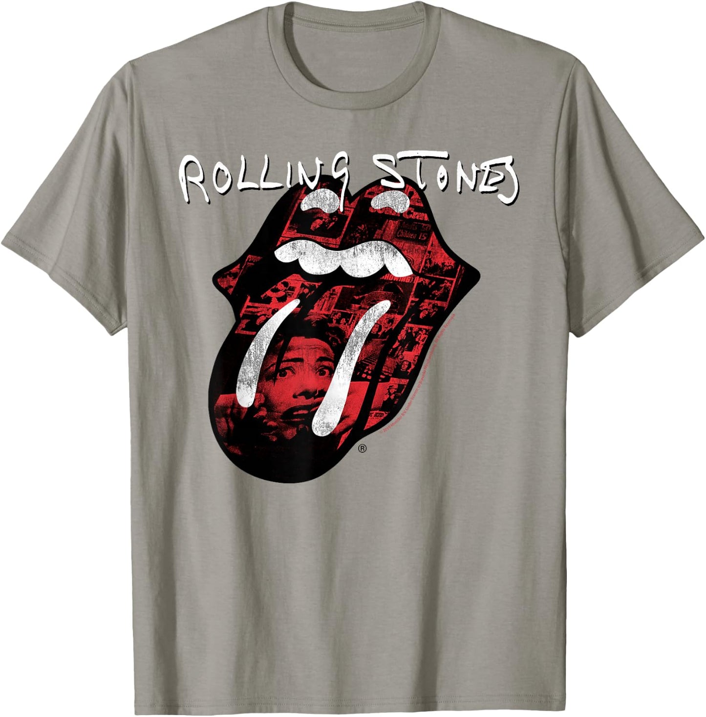 Rolling Stones Official Exile Tongue Photos T-Shirt - T-Shirt | Sand