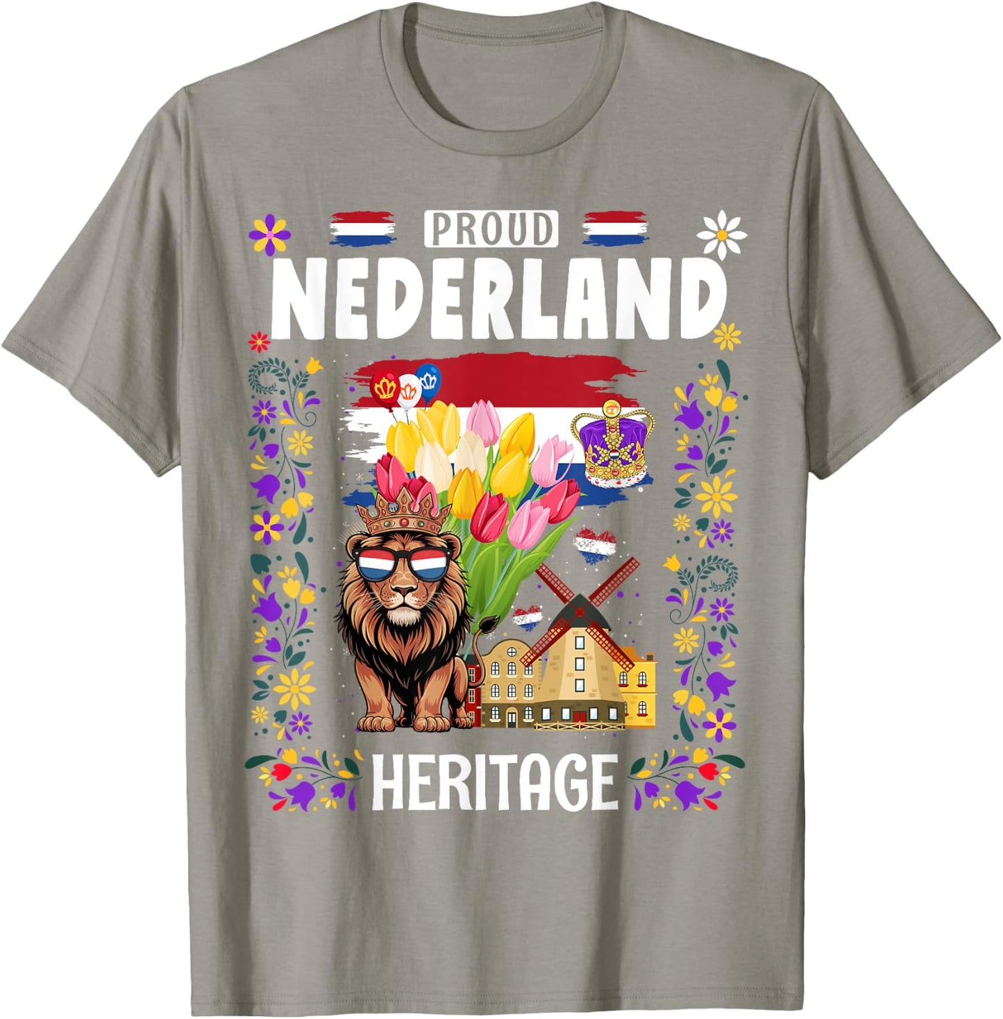 Nederland Flag Outfit Idea For Kids & Koningsdag King’s Day T-Shirt - T-Shirt | Sand