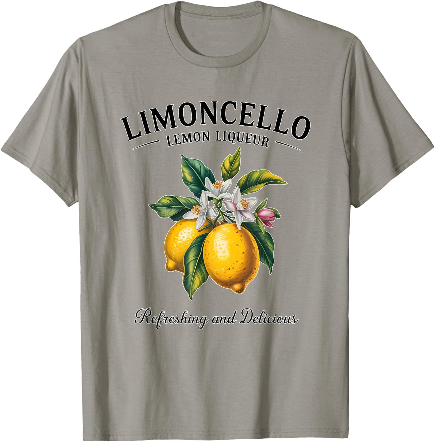 Lemon Liqueur Refreshing Limoncello Delicious Italy Drink T-Shirt - T-Shirt | Sand