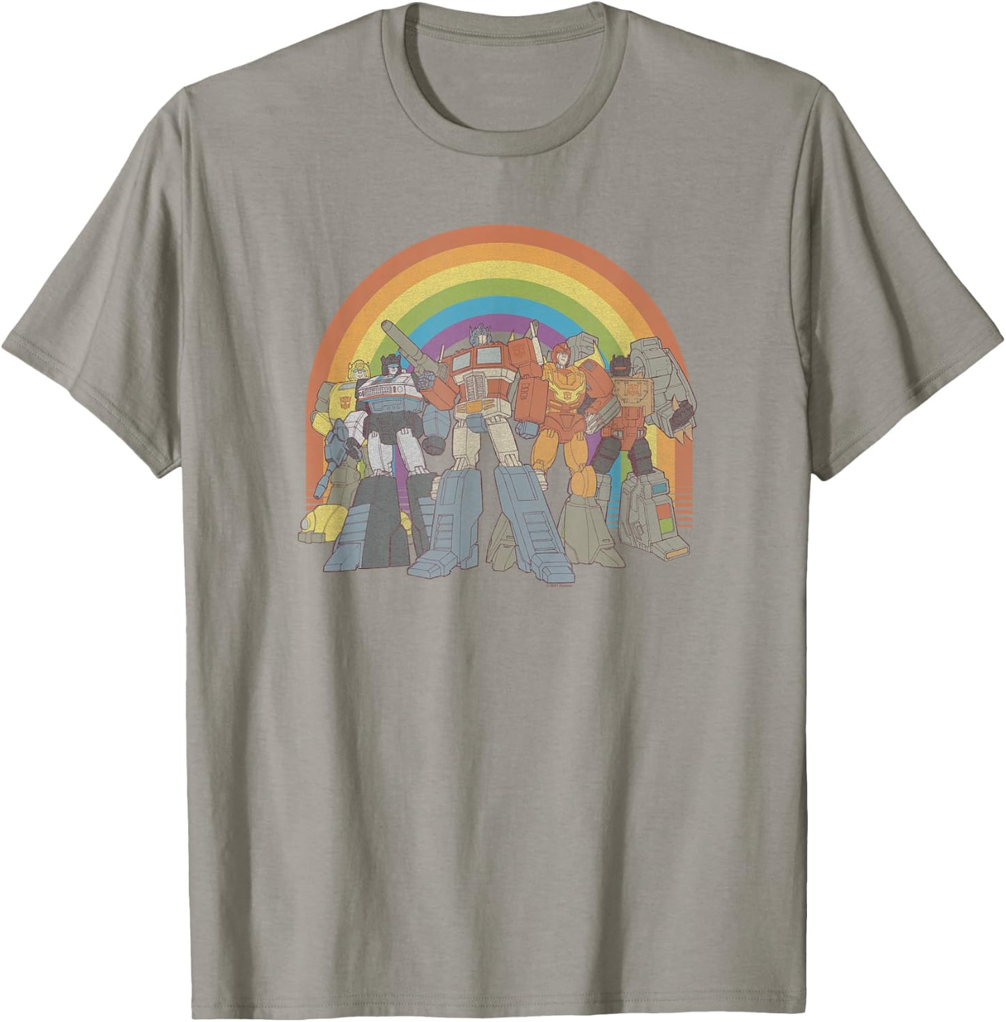 Transformers Pride Rainbow Heroes Unite T-Shirt - T-Shirt | Sand