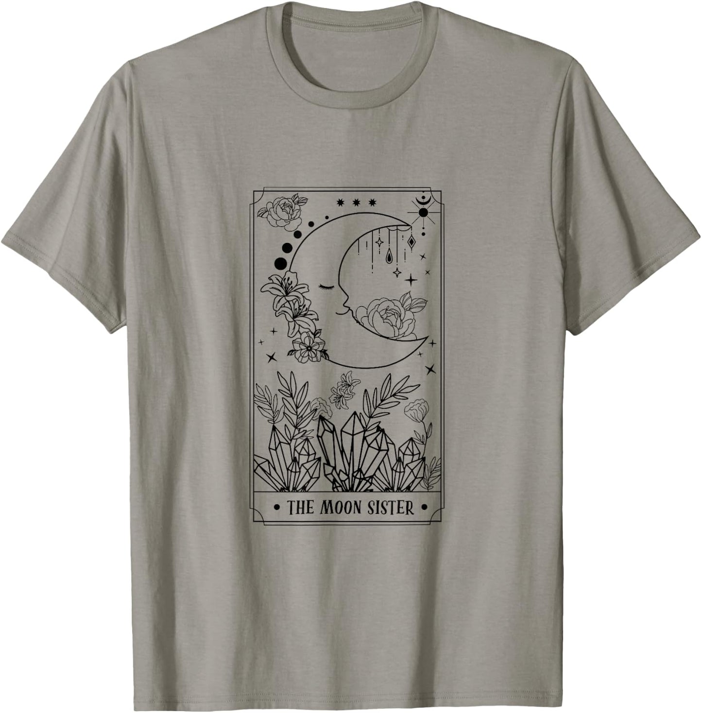 The Moon Sister Tarot Card Bridesmaids Boho Bachelorette T-Shirt - T-Shirt | Sand