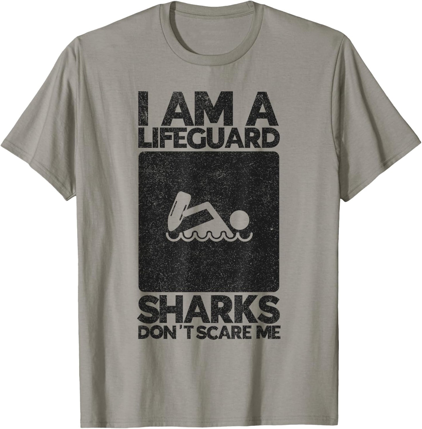 Sharks dont Scare me I am a Lifeguard Beach Instructor T-Shirt - T-Shirt | Sand