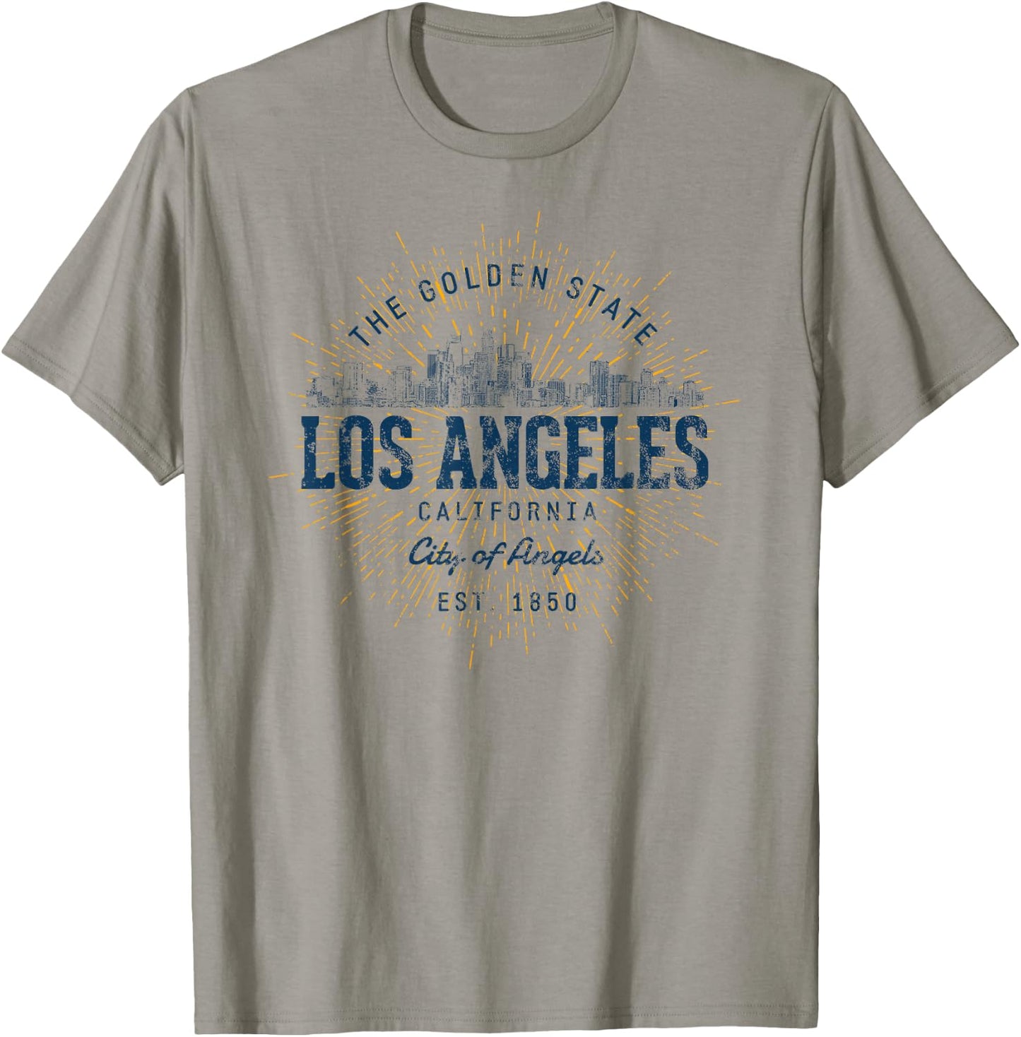 United States Vacation Souvenir Vintage Los Angeles T-Shirt - T-Shirt | Sand