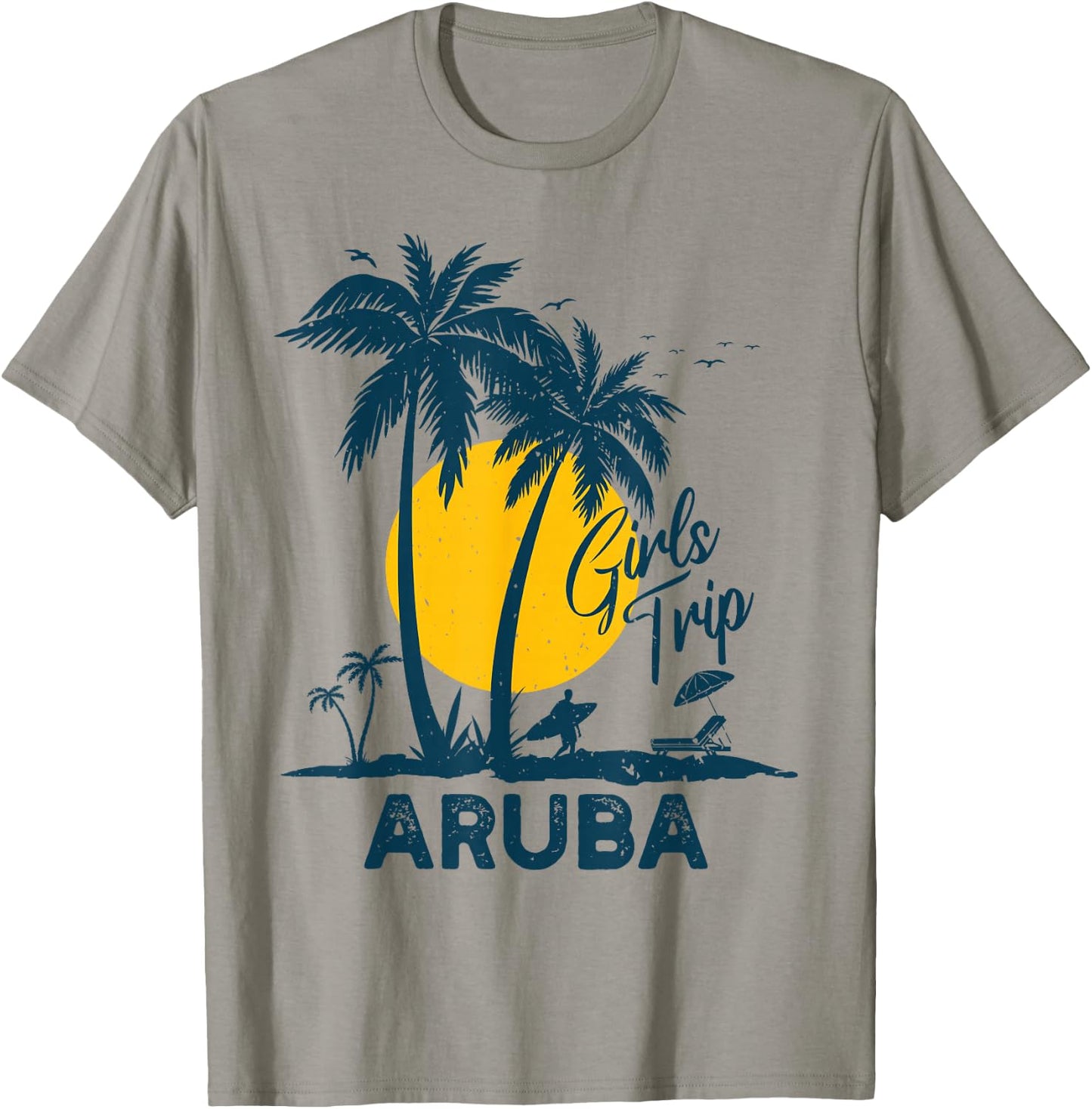 Aruba Girls Trip 2026 Family Vacation T-Shirt - T-Shirt | Sand
