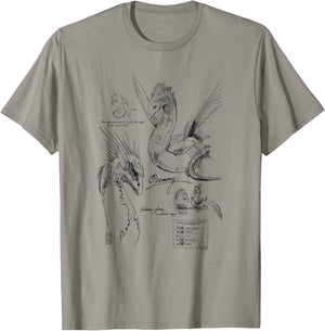 Fantastic Beasts Occamy Profile Poster T-Shirt - T-Shirt | Sand