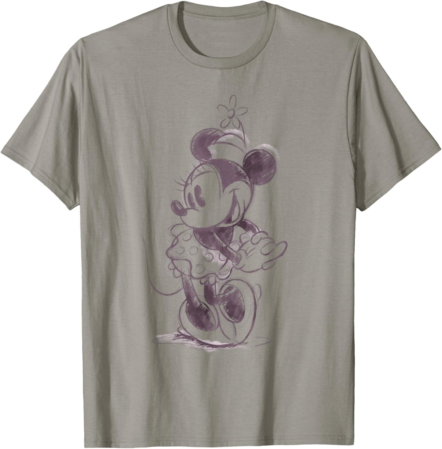 Disney Mickey and Friends Minnie Mouse Sketch Portrait T-Shirt - T-Shirt | Sand
