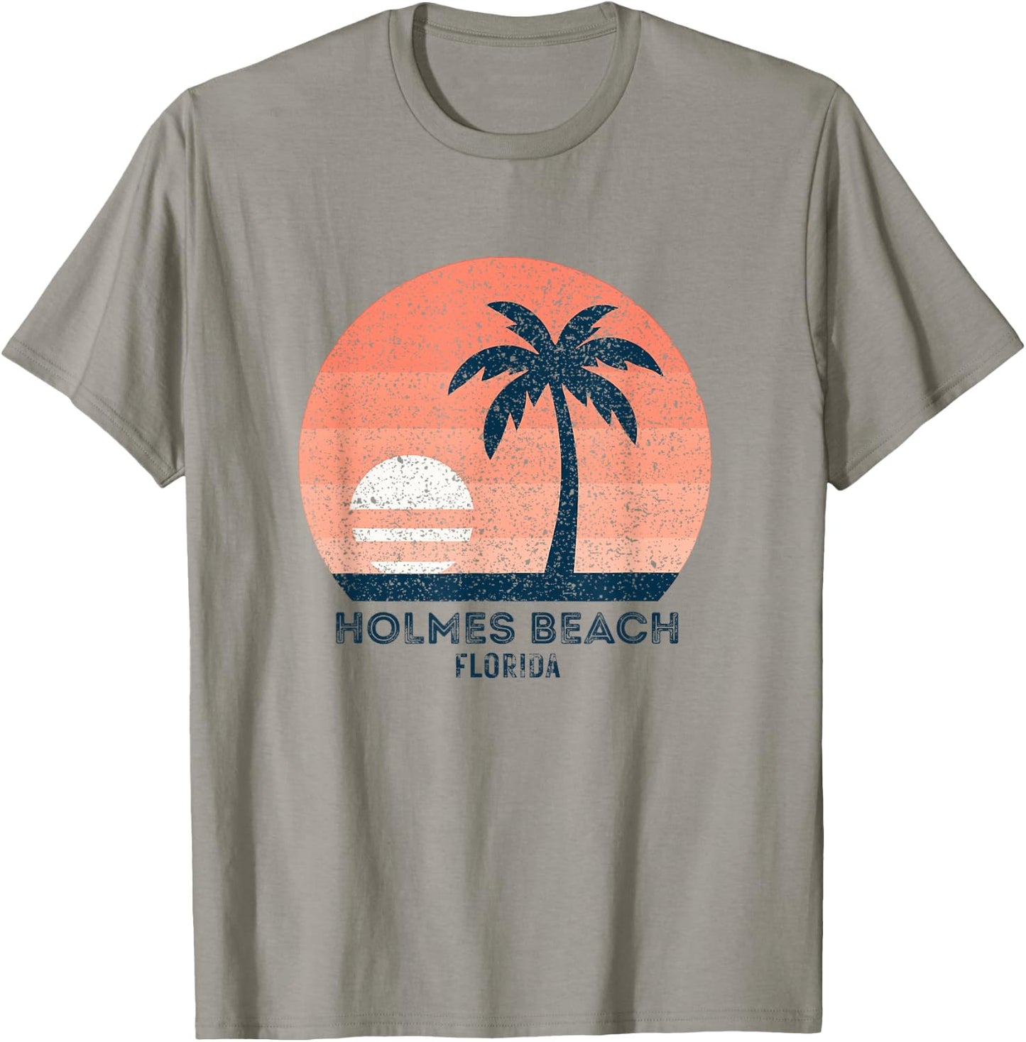 Holmes Beach Florida Retro Vintage Souvenir Gift T-Shirt - T-Shirt | Sand