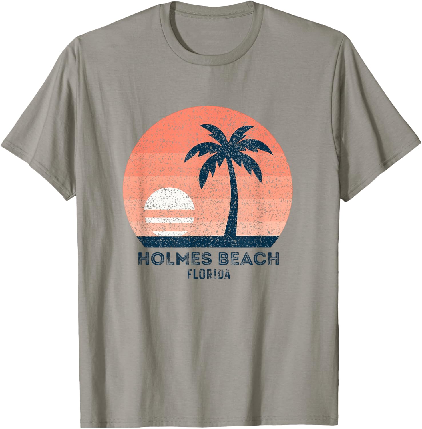 Holmes Beach Florida Retro Vintage Souvenir Gift T-Shirt - T-Shirt | Sand
