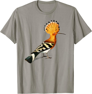 Vintage Hoopoes Bird Illustration T-Shirt - T-Shirt | Sand