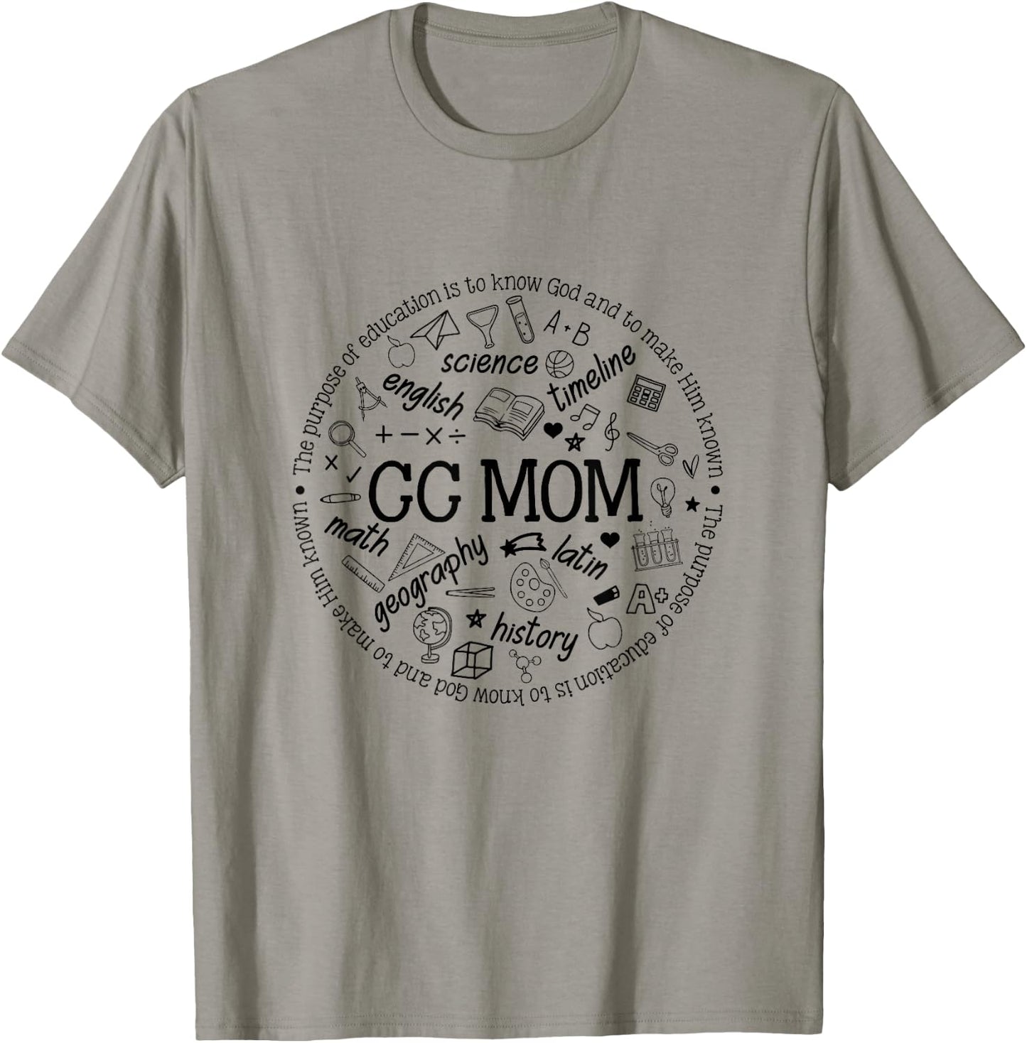 CC Mom Classical Conversations Homeschool Mom Homeschooling T-Shirt - T-Shirt | Sand