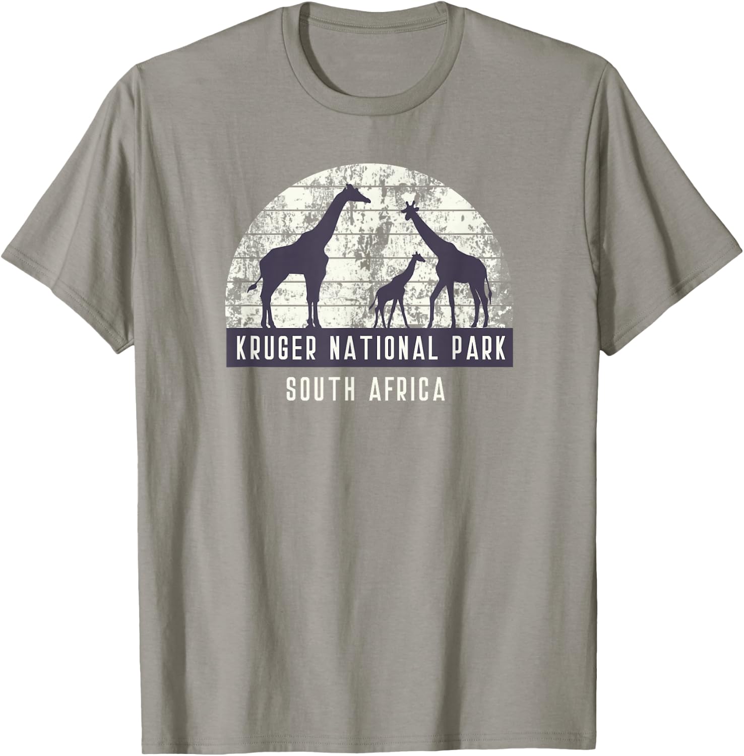Men's Giraffe South African Safari National Park T Shirt T-Shirt - T-Shirt | Sand