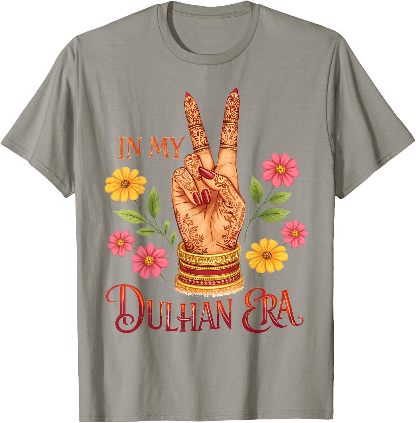 Dulhan Indian Bride to Be Bachelorette Party Wedding Desi T-Shirt - T-Shirt | Sand