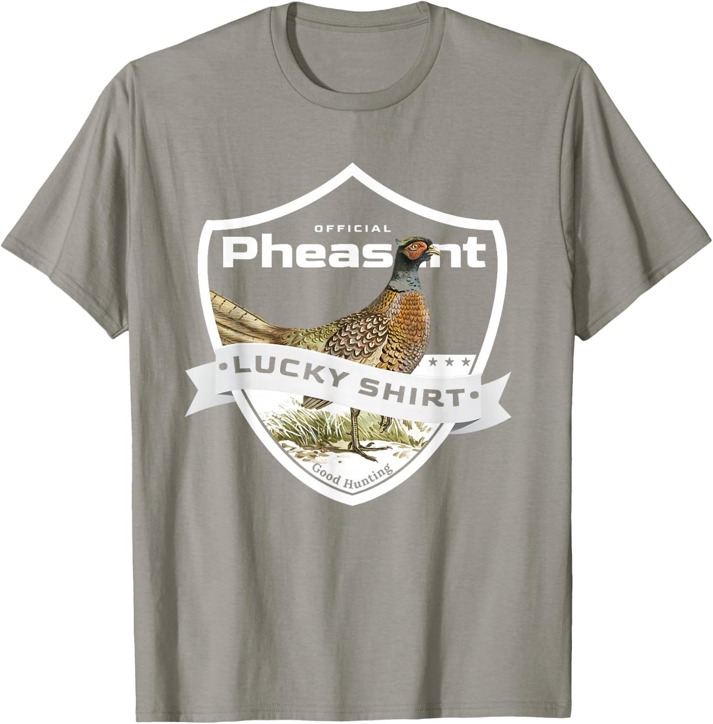 Pheasant Hunter Lucky Charm as Pheasant Hunting Vest T-Shirt - T-Shirt | Sand