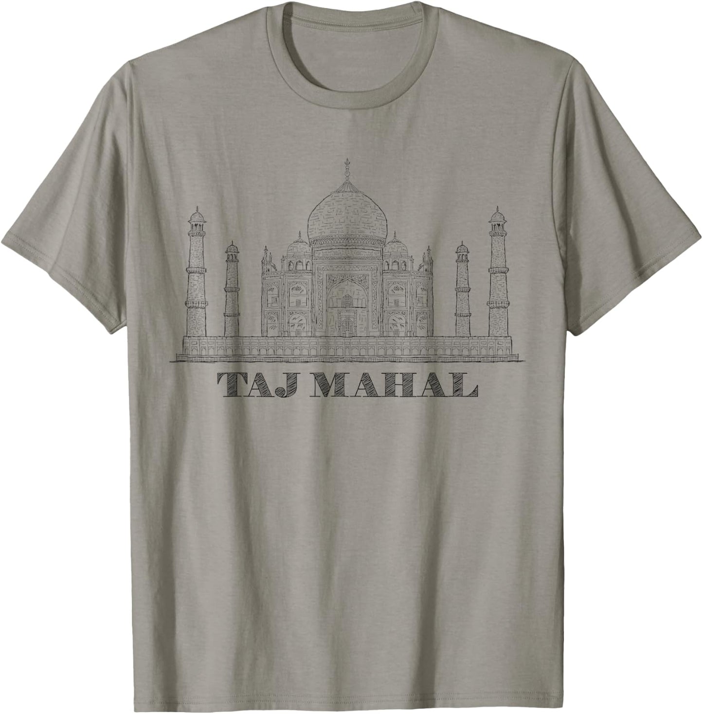 India Shirt Taj Mahal Mausoleum Mandala Shirt T-Shirt - T-Shirt | Sand