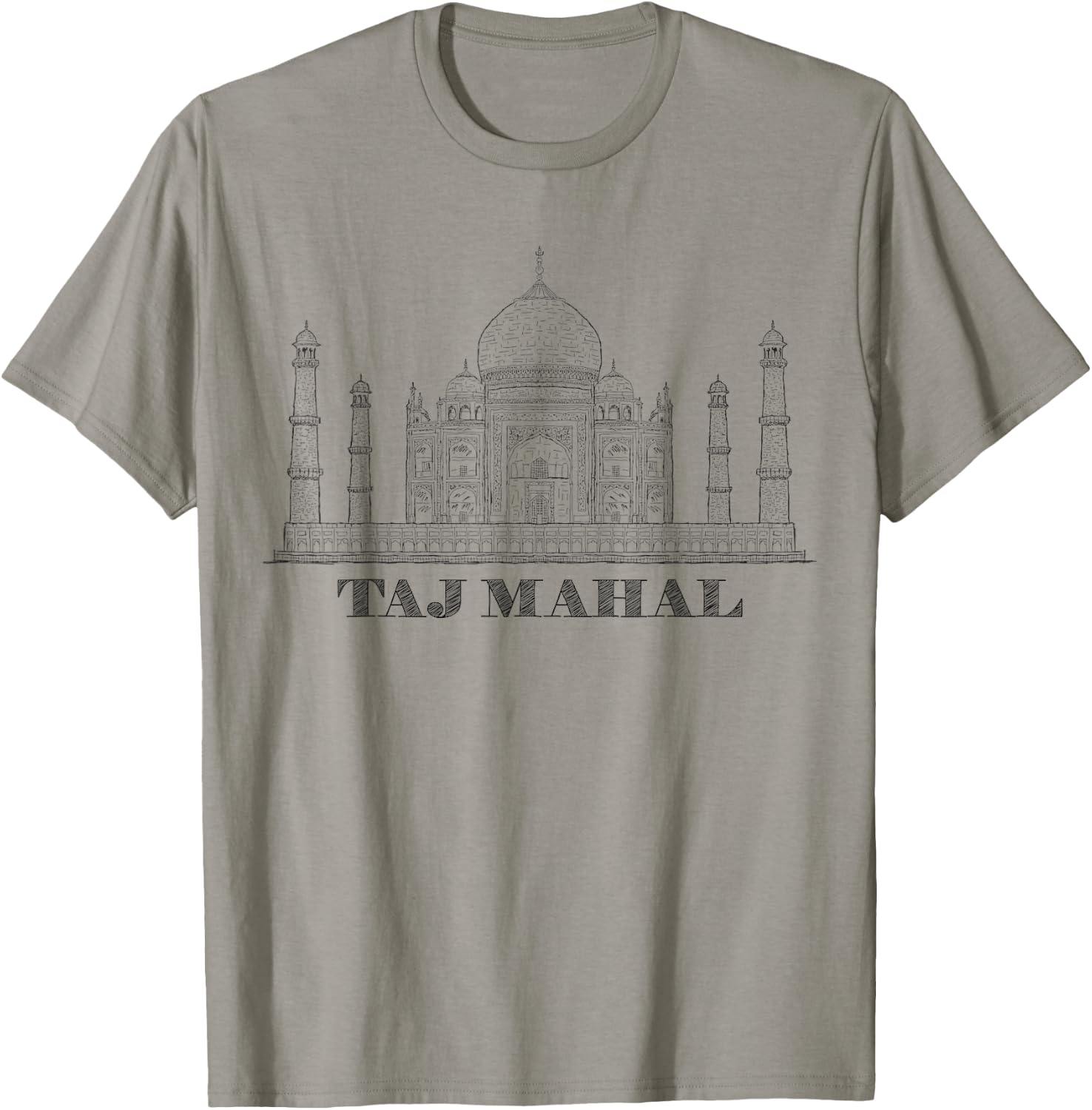 India Shirt Taj Mahal Mausoleum Mandala Shirt T-Shirt - T-Shirt | Sand