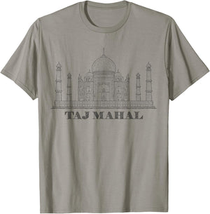 India Shirt Taj Mahal Mausoleum Mandala Shirt T-Shirt - T-Shirt | Sand