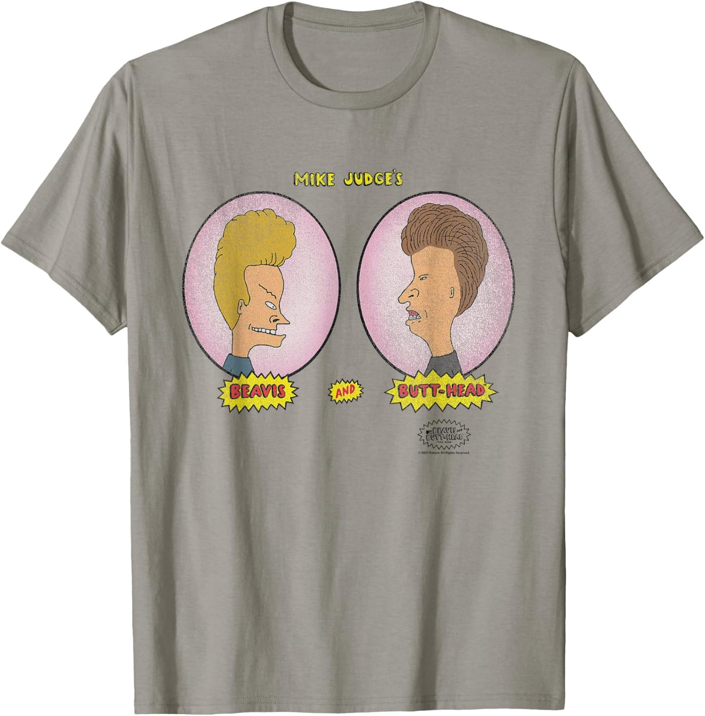 Beavis and Butt-Head Heads in Ovals T-Shirt - T-Shirt | Sand
