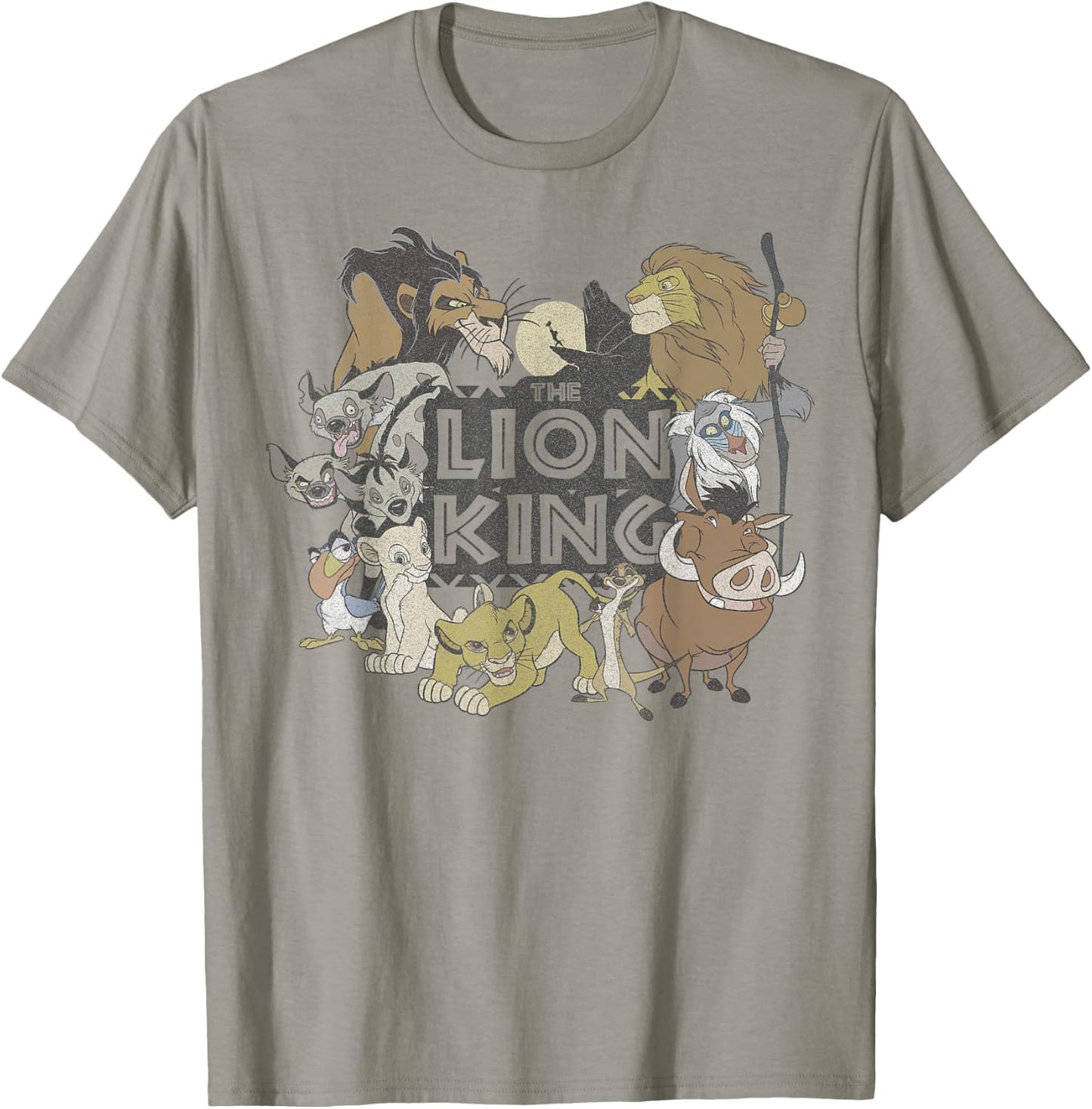 Disney Lion King Main Cast Movie Logo Graphic T-Shirt - T-Shirt | Sand