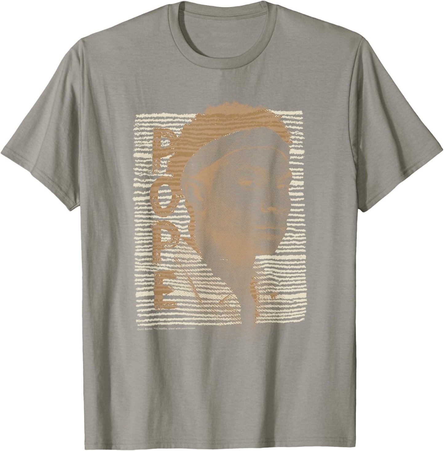 Outer Banks Pope Sepia Tone Portrait T-Shirt - T-Shirt | Sand