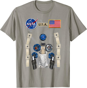 NASA U.S.A. Astronaut Suit Costume T-Shirt - T-Shirt | Sand
