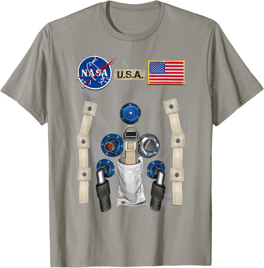 NASA U.S.A. Astronaut Suit Costume T-Shirt - T-Shirt | Sand