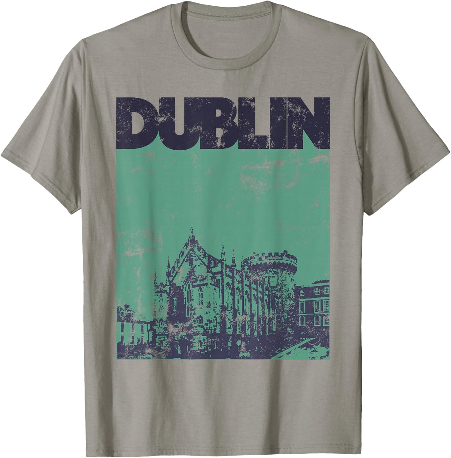 Vintage 70s Style Dublin Ireland T-Shirt - T-Shirt | Sand