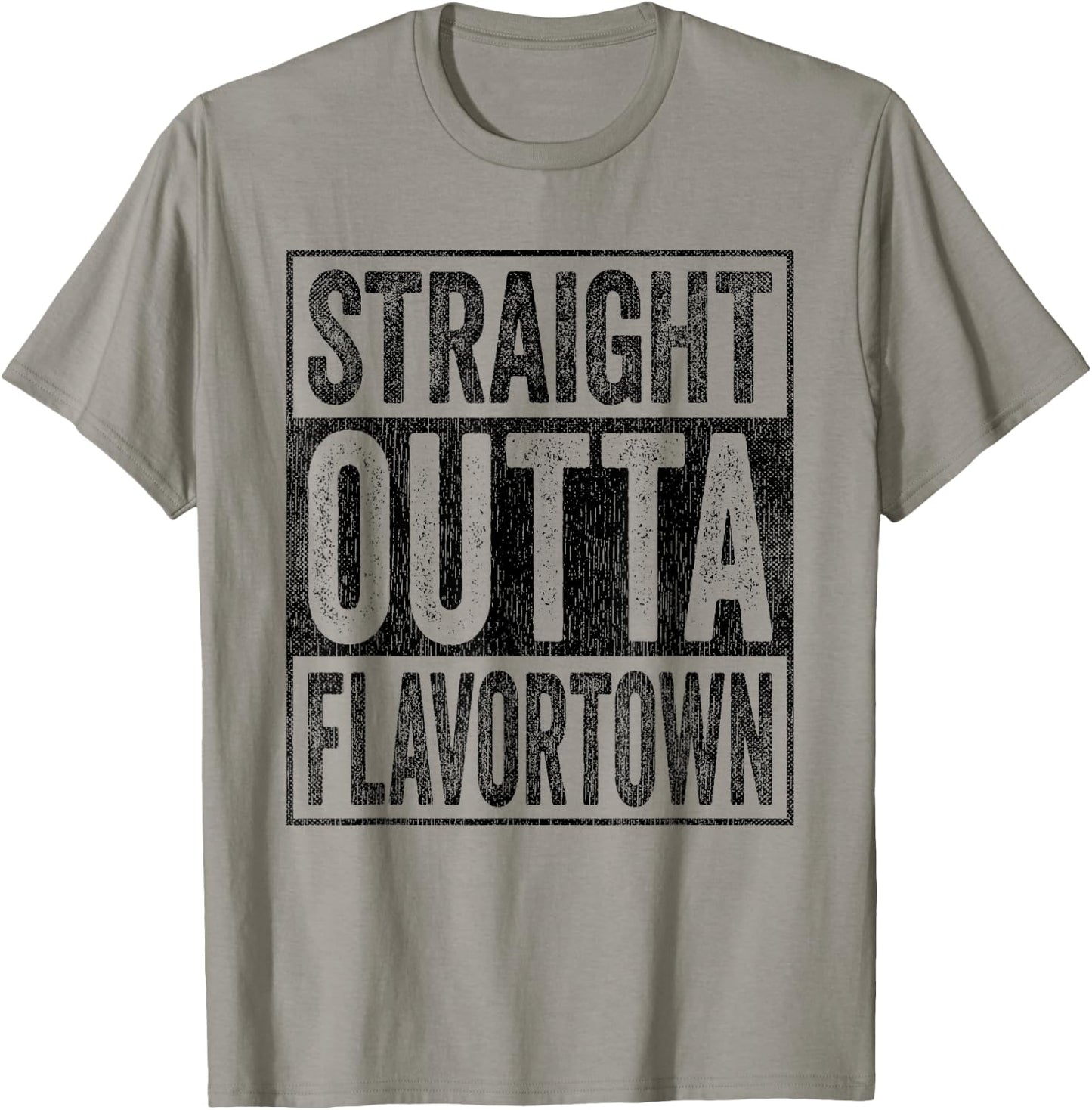 Flavor-Town Straight Outta Flavortown American Food Culture T-Shirt - T-Shirt | Sand