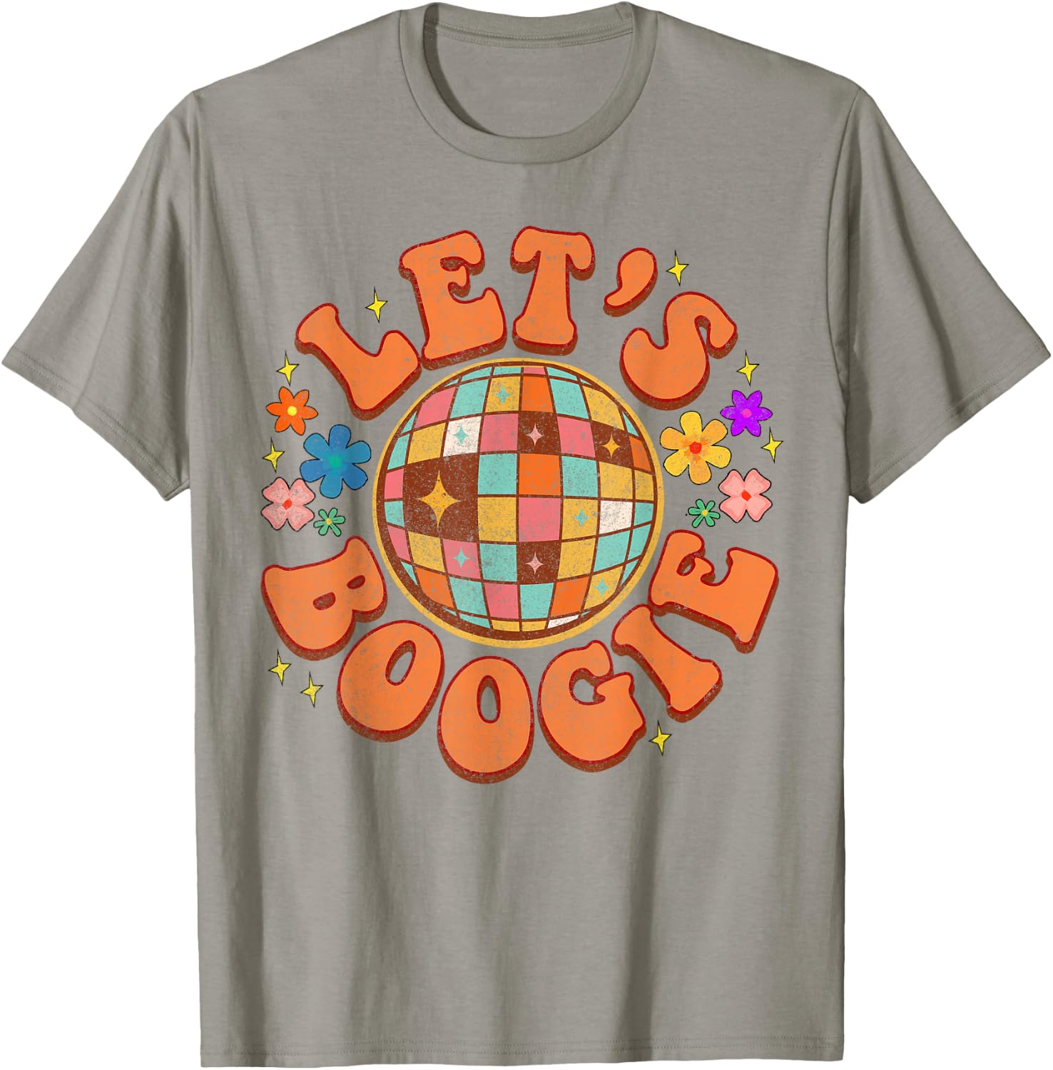 Let's Boogie Bridesmaid Bride Babe Disco Bachelorette Party T-Shirt - T-Shirt | Sand