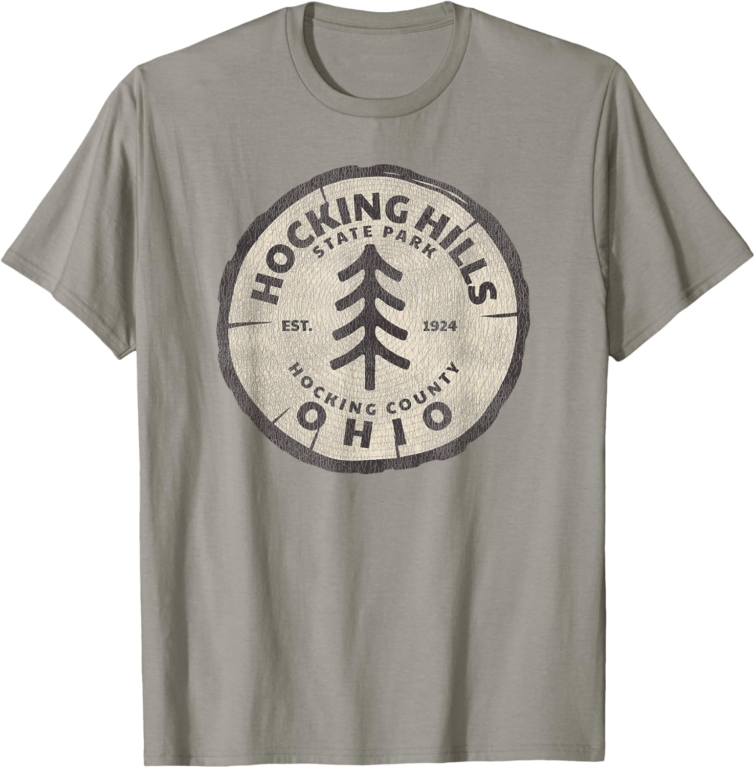 Retro Hocking Hills State Park Souvenir T-Shirt - T-Shirt | Sand