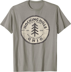 Retro Hocking Hills State Park Souvenir T-Shirt - T-Shirt | Sand