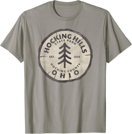 Retro Hocking Hills State Park Souvenir T-Shirt - T-Shirt | Sand