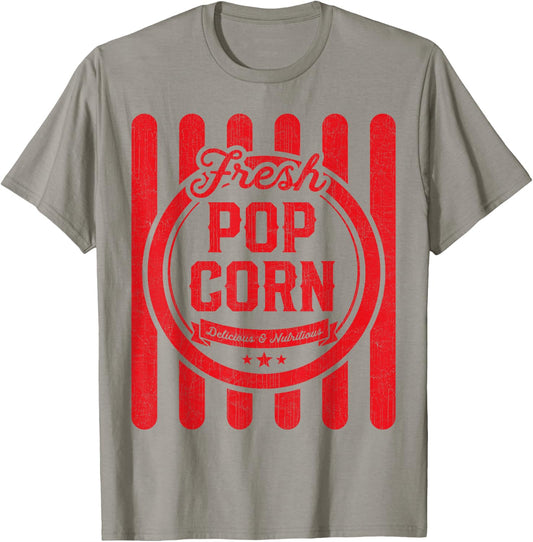 Kids Halloween Costume Vintage Popcorn Shirt for Girls T-Shirt - T-Shirt | Sand