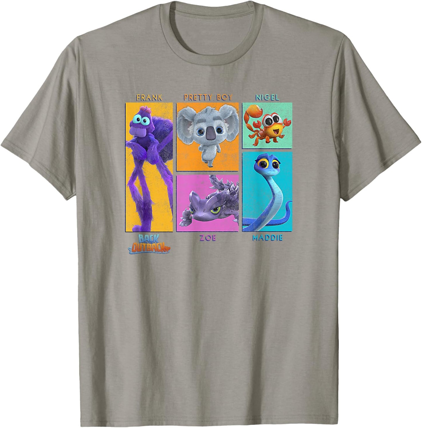 Back to The Outback Character Panels T-Shirt - T-Shirt | Sand