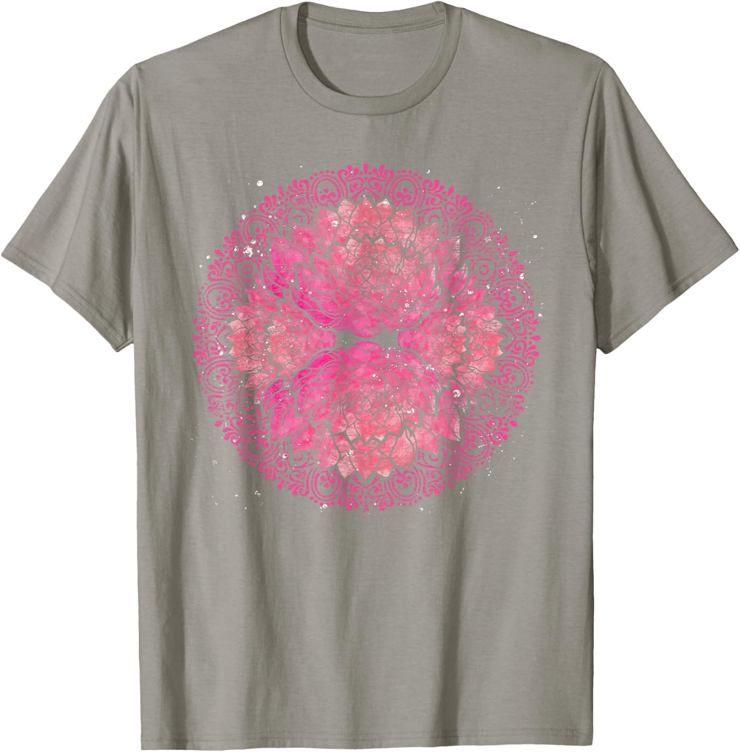 Yoga Flow Meditation Prana Art Flower Blossom Mandala Lotus T-Shirt - T-Shirt | Sand