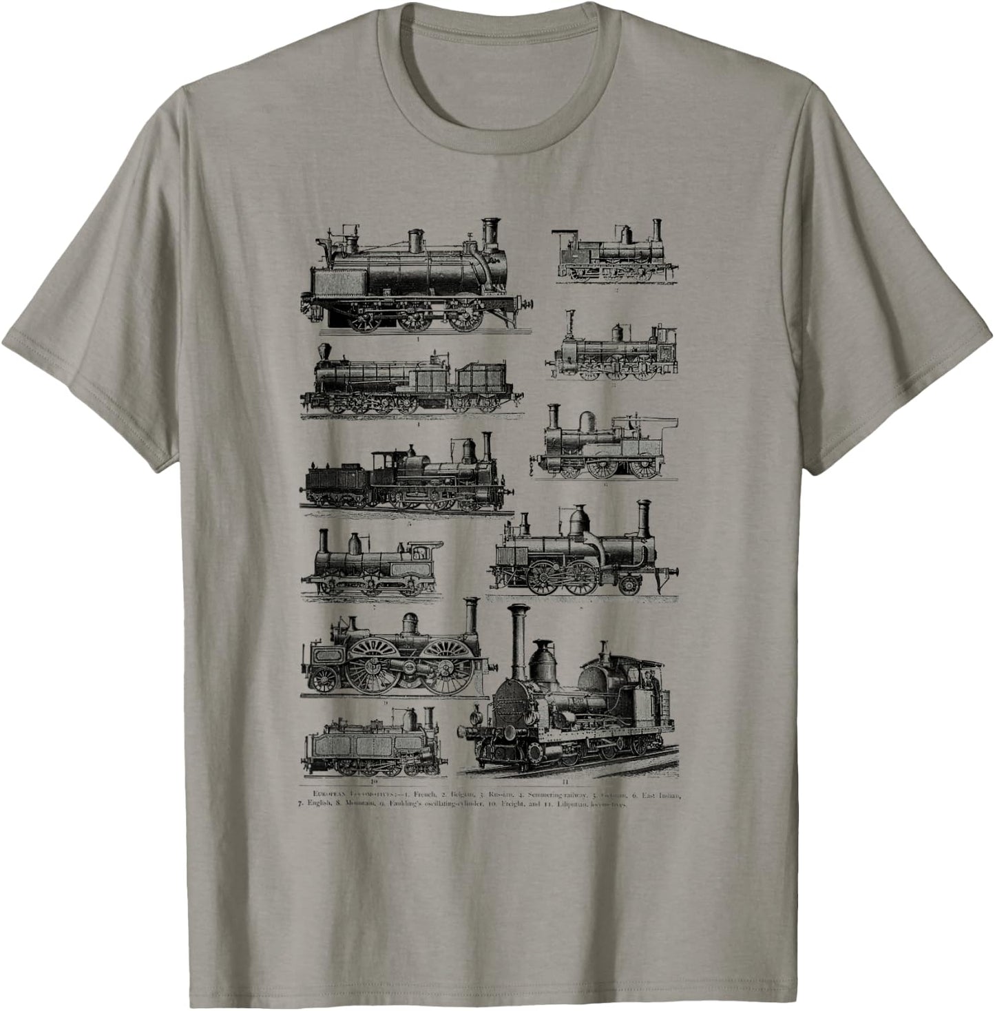 Steam Engine Train vintage Steam Train Locomotiv T-Shirt - T-Shirt | Sand
