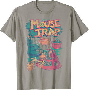 Mouse Trap Contraption T-Shirt - T-Shirt | Sand