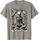 The Reader Tarot Card Funny Book Lover Skeleton Reading Book T-Shirt - T-Shirt | Sand