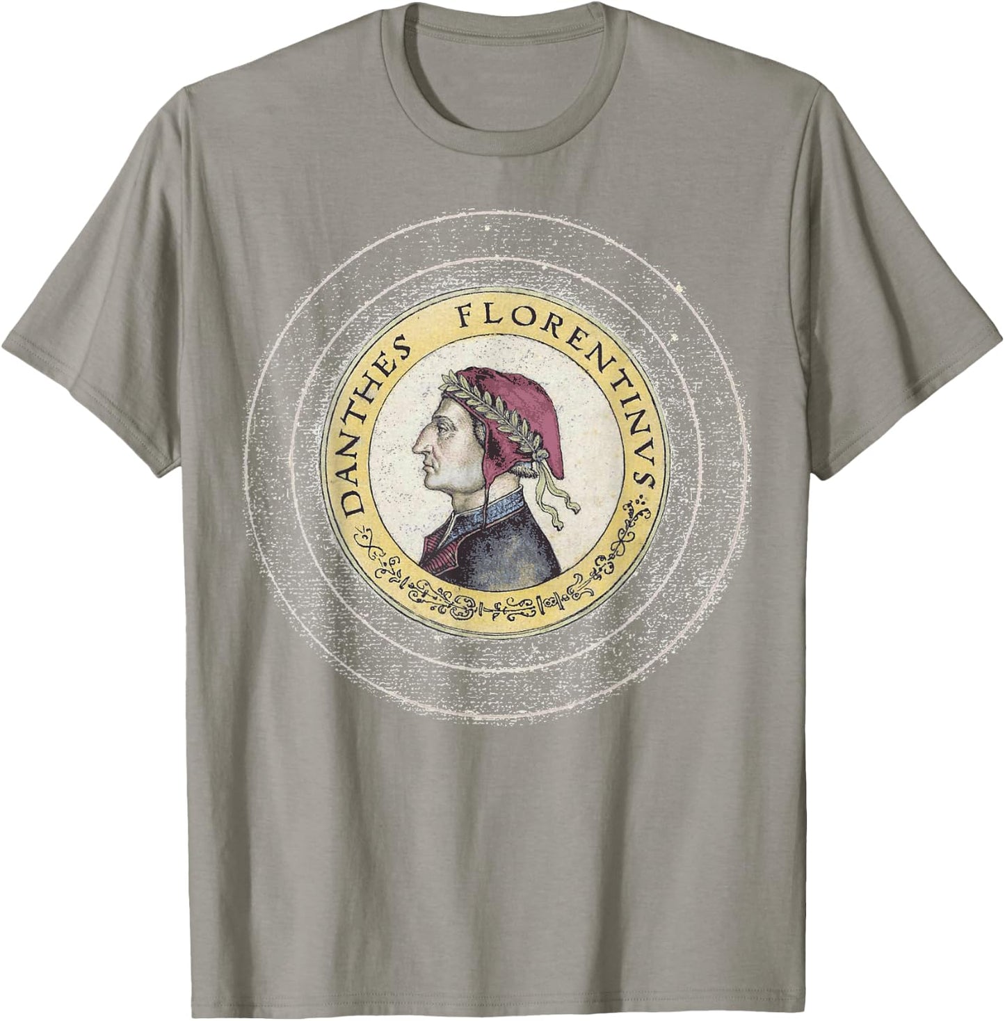 Dante Alighieri Italian Italy Divine Comedy Purgatory, Light T-Shirt - T-Shirt | Sand