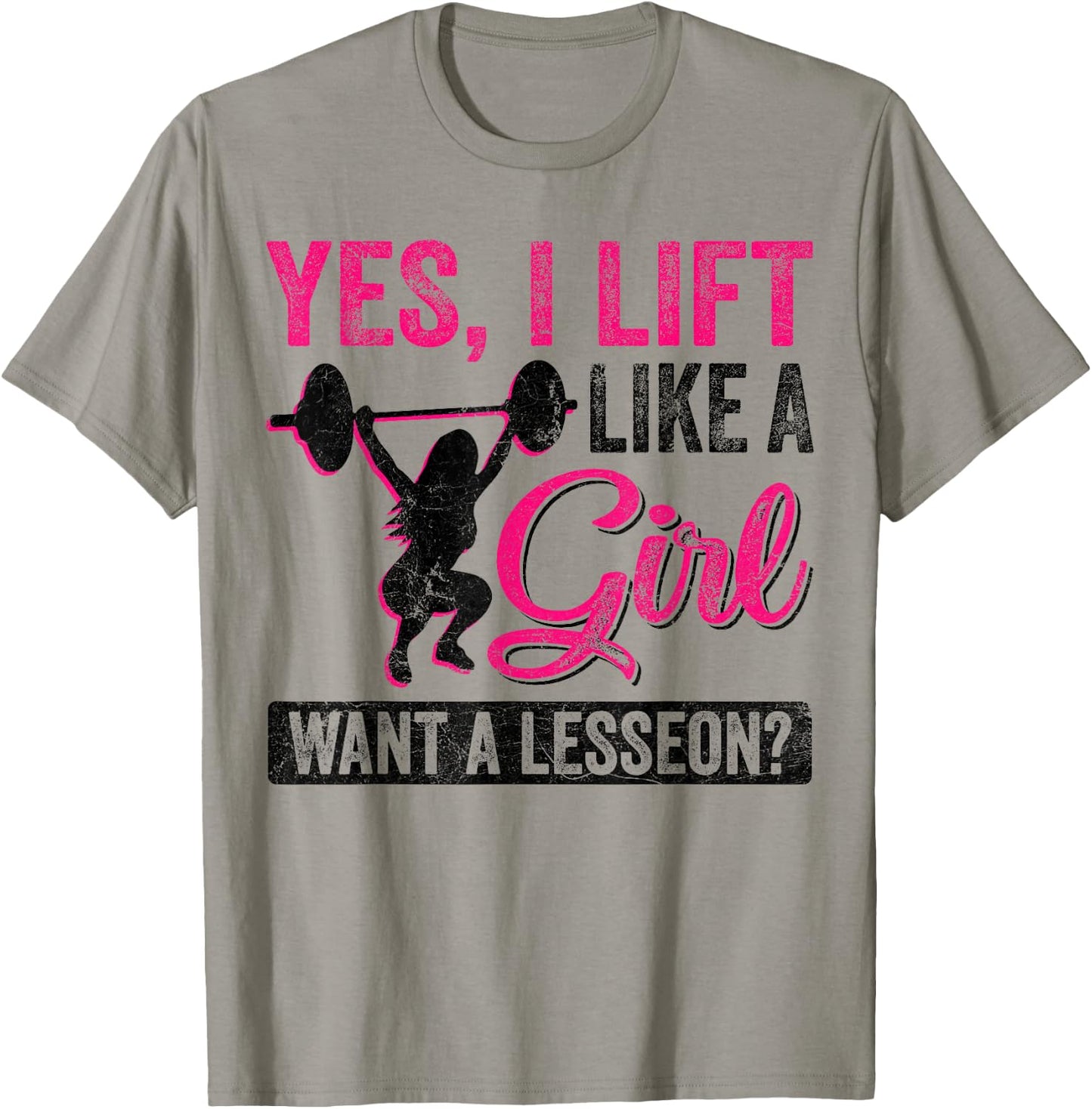 Funny Powerlifting Women Squat Bench Deadlift Girls Gym T-Shirt - T-Shirt | Sand