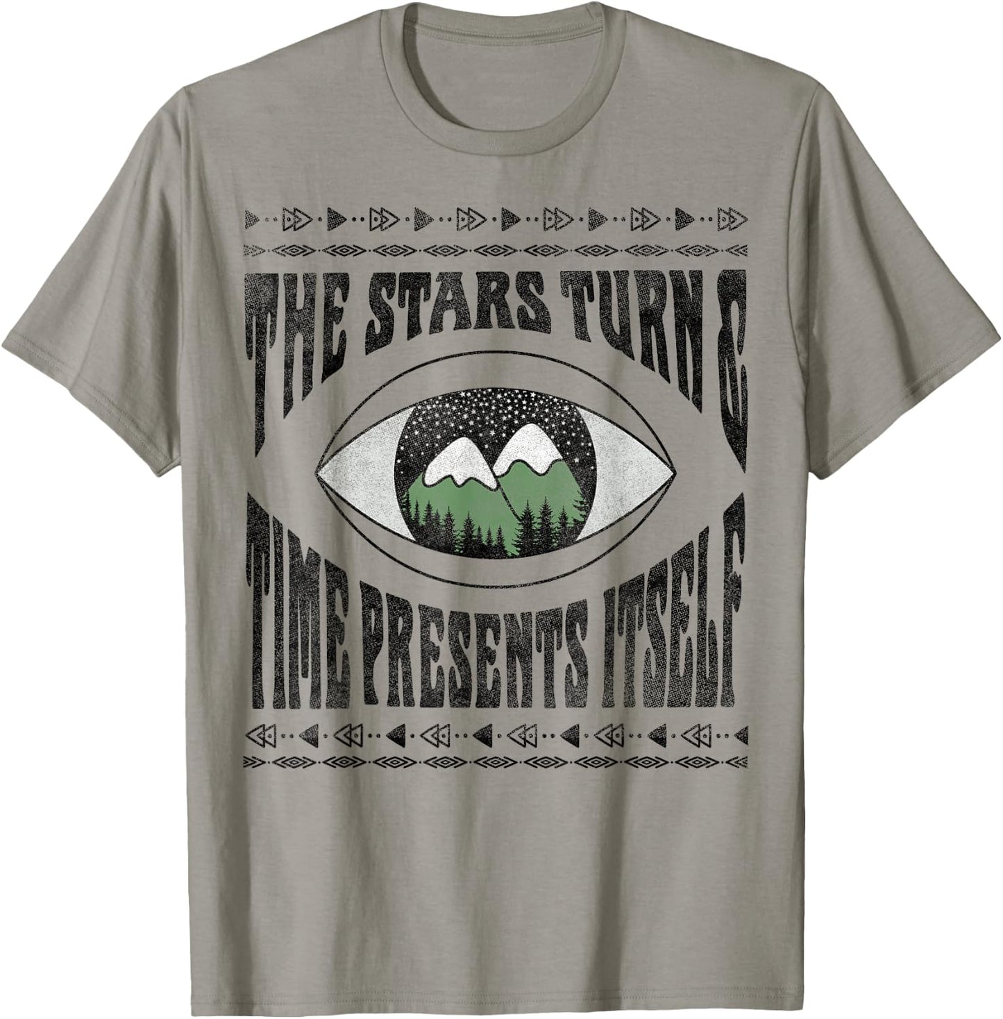 Twin Peaks Stars Turn & Time Presents Itself Graphic T-Shirt - T-Shirt | Sand