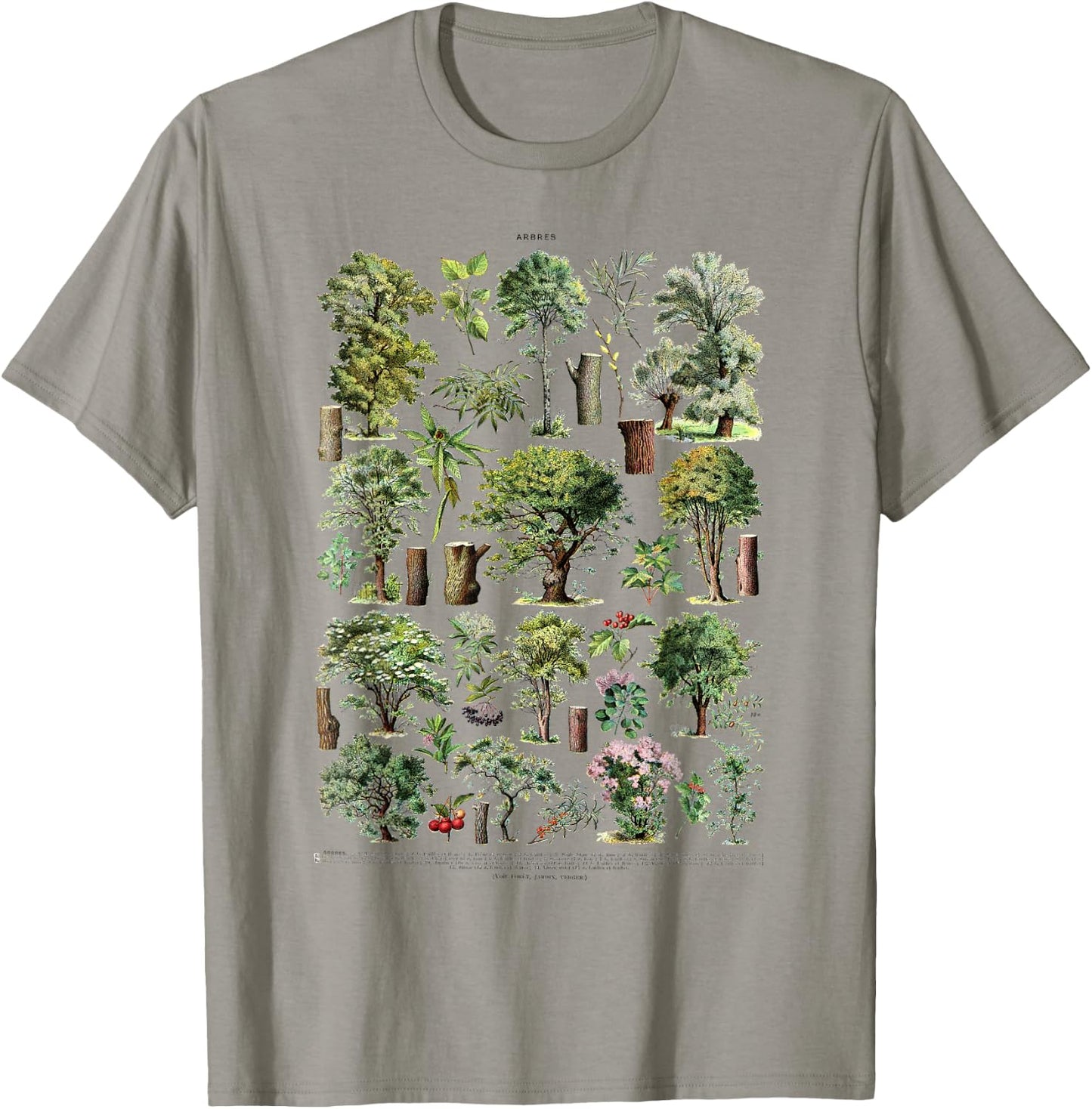 Garden Flowering Trees nature poster, tree Arboretum T-Shirt - T-Shirt | Sand
