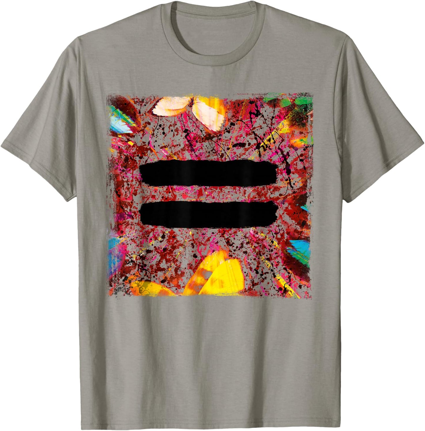 Ed Sheeran Equals Splattered Cover T-Shirt - T-Shirt | Sand