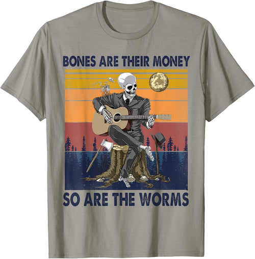 Vintage Skeleton, Bones Are Their Money So Are The Worms