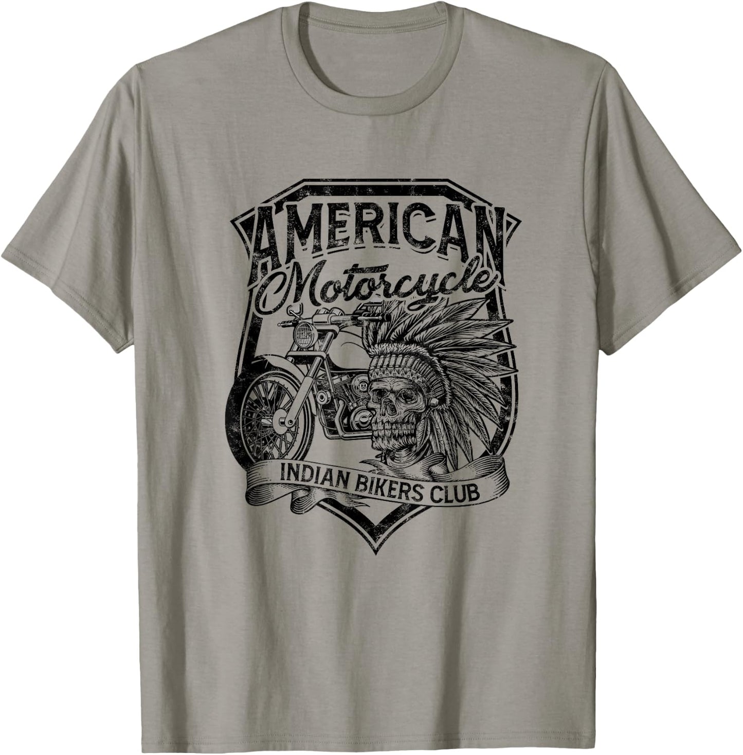 American Motorcycle Indian bikers club - Native american T-Shirt - T-Shirt | Sand