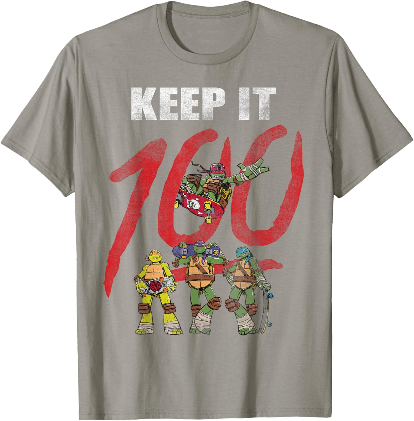 Teenage Mutant Ninja Turtles Keep It 100 T-Shirt - T-Shirt | Sand