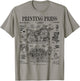 Book Printing Press Newspaper Printer Vintage Patent Print T-Shirt - T-Shirt | Sand