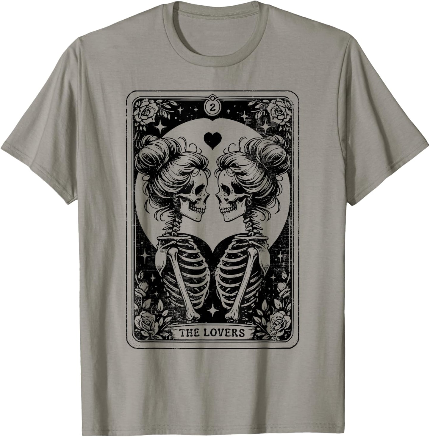 Gay Pride LGBT Tarot Card LGBTQ Skeleton Lesbian Queer Ally T-Shirt - T-Shirt | Sand