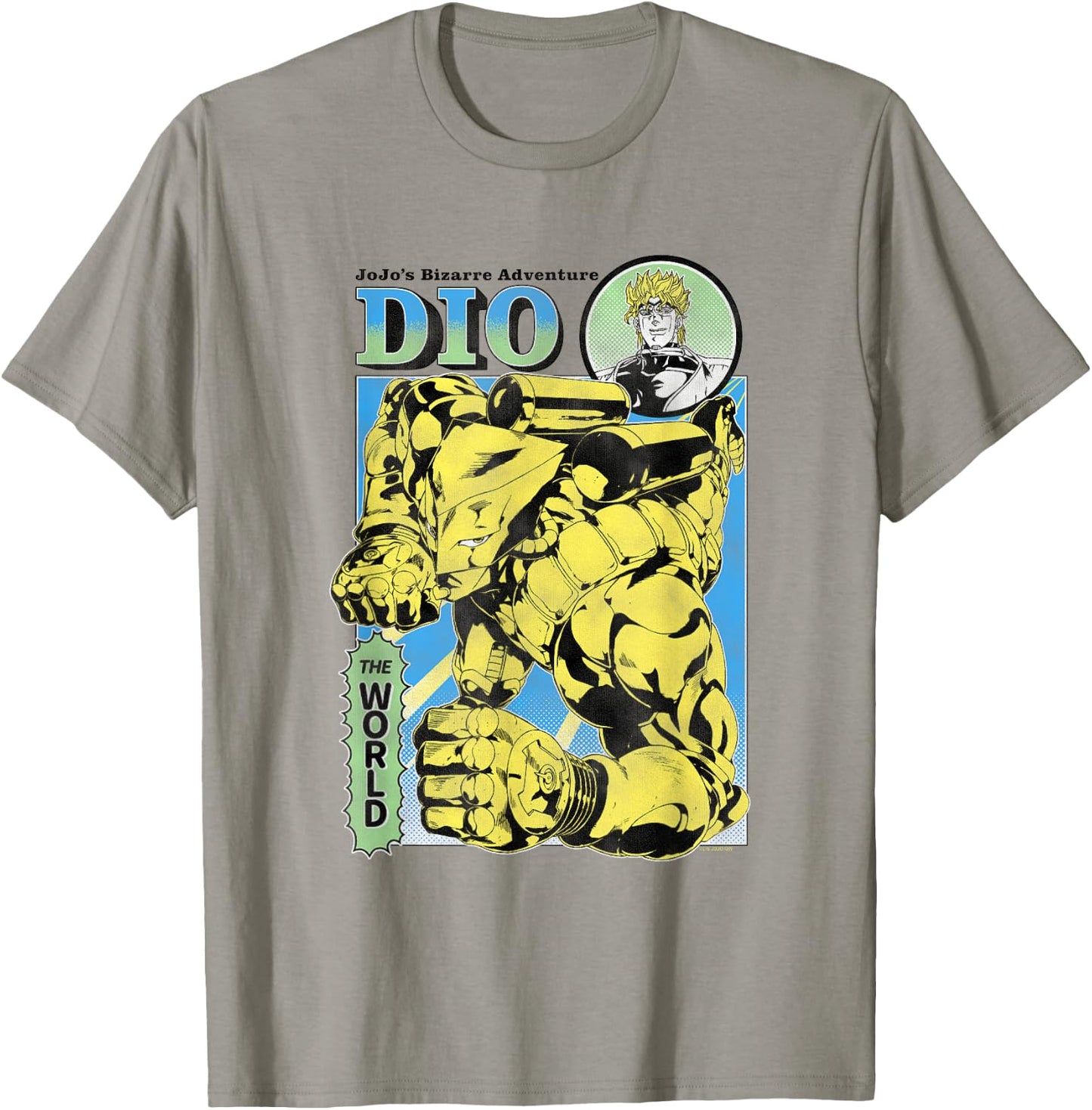 JoJo's Bizarre Adventure Part 3 DIO & The World Illustration T-Shirt - T-Shirt | Sand