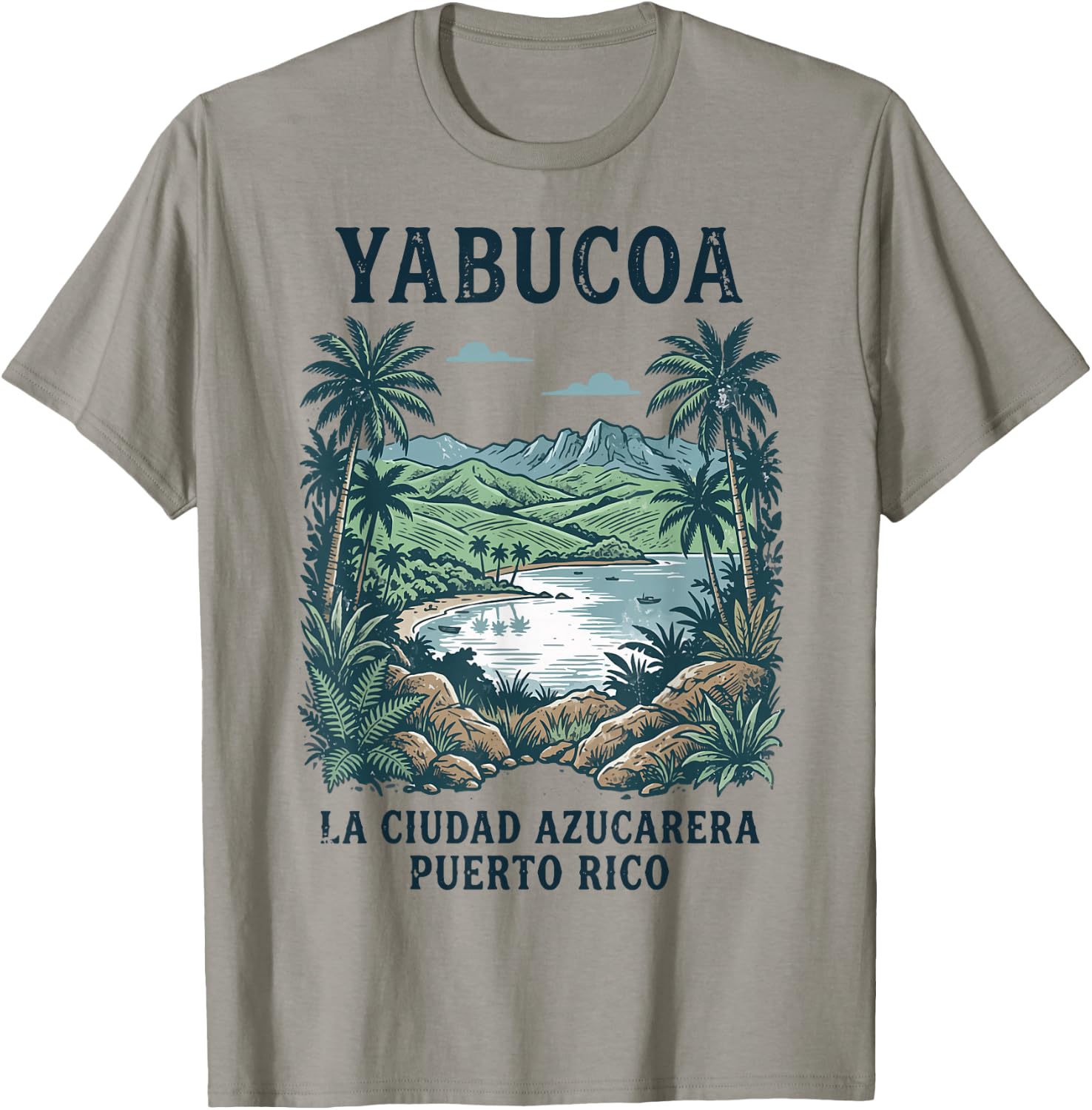 Yabucoa La Ciudad Azucarera Puerto Rico T-Shirt - T-Shirt | Sand