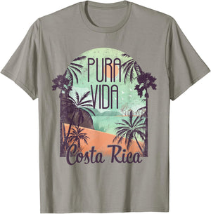 Pura Vida Costa Rica Colorful Tropical Beach T-Shirt - T-Shirt | Sand
